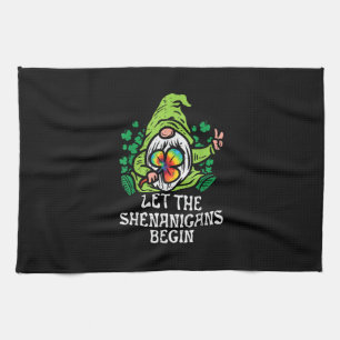 Gnome Tie Dye Shamrock Let Shenanigans Begin St Pa Theedoek