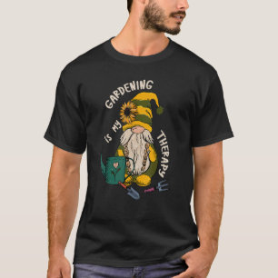 Gnome Tuinieren Is Mijn Therapie Grappige Plant Li T-shirt
