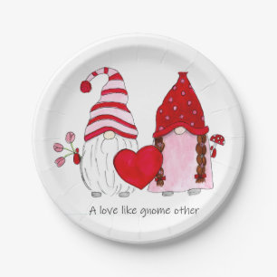 Gnome Valentijn Een liefde zoals een gnoom andere Papieren Bordje