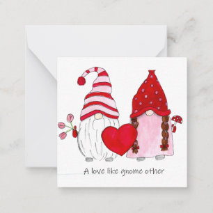 Gnome Valentijnsdag Een liefde als geen andere gno Notitiekaartje