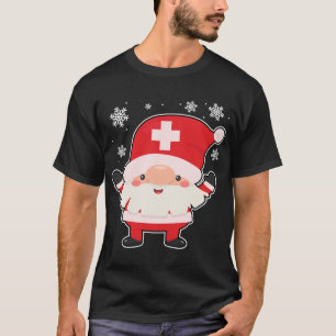 Gnome Verpleegster Kerstmis Schattige RN LPN Verpl T-shirt