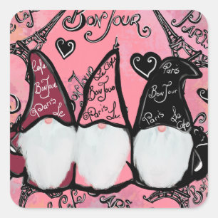 GNOME VIERKANTE STICKER