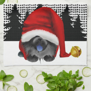 GNOME VOOR DE CHOWLIDAYS zwarte CHOW - Keukenhandd Theedoek
