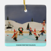 Gnome voor de Feestdagen Christmas Ornament (Voorkant)