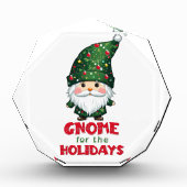 Gnome voor de Feestdagen Funny & Schattig Christma Fotoblokken (Voorkant)