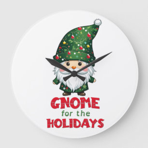 Gnome voor de Feestdagen Funny & Schattig Christma Grote Klok