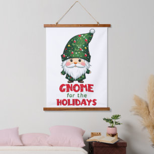 Gnome voor de Feestdagen Funny & Schattig Christma Hangend Wandkleed