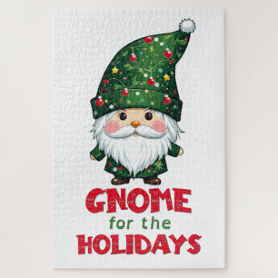 Gnome voor de Feestdagen Funny & Schattig Christma Legpuzzel