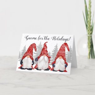 Gnome voor de Feestdagen Kaart