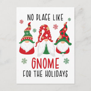 Gnome voor de Feestdagen kerst we zijn verhuisd Briefkaart