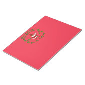 Gnome voor de Hollydays-kerst Notitieblok (Schuin)