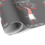 Gnome | Vrolijk kerstfeest Cadeaupapier (Rol Hoek)