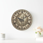 Gnome Wall Clock – Farmhouse Decor Grote Klok (Huis)