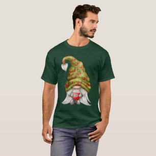 Gnome Wearing Strawberry Knit Pet en Jam Unisex T-shirt