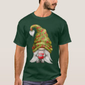Gnome Wearing Strawberry Knit Pet en Jam Unisex T-shirt (Voorkant)