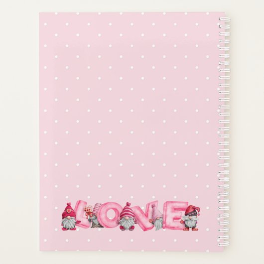 Gnome Whimsical dans les Coeurs et Fleurs de la Co (Dos)