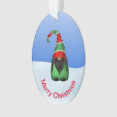 Gnome Whimsical lors d'un Noël enneigé (devant)