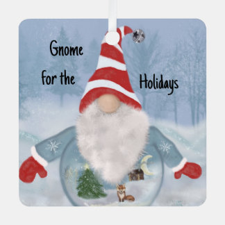 Gnome Winter Wonderland Metalen Ornament