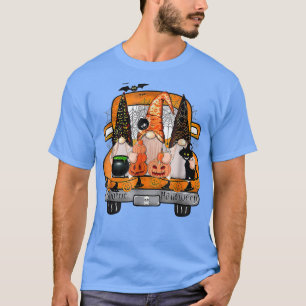 Gnome Witch Halloween Pumpkin Autumn Herfst Holida T-shirt