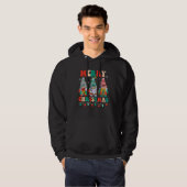 Gnome Xmas Light Pajamas Merry Christmas Matching Hoodie (Voorkant volledig)