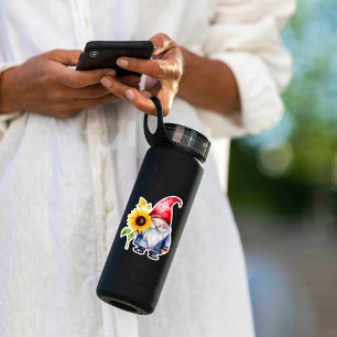 Gnome & Zonnebloem sticker