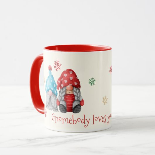 Gnomebody houdt van je alsof ik Mok doe (Voorkant links)