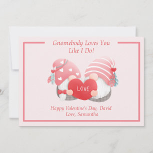 Gnomebody houdt van je zoals ik - Gnoome Couple Feestdagenkaart