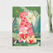 GNOMEBODY LUVS U MEER Chow en gnoom valentijn Feestdagen Kaart (Voorkant)