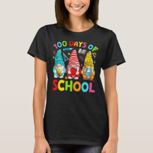 Gnomen 100 dagen school Happy 100e dag Kinder thee T-shirt