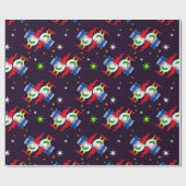 Gnomen en cadeaus cadeaupapier (Vlak)