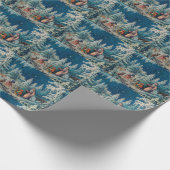 Gnomen en Father Frost  inpakpapier (Hoek)