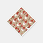 Gnomen en paddenstoelen Papier servetten (Hoek)