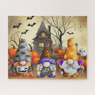 Gnomen Halloween Puzzel Legpuzzel