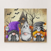 Gnomen Halloween Puzzel Legpuzzel (Horizontaal)