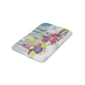 Gnomen in de sneeuw waterverf schilderij  badmat (Gekanteld)