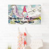 Gnomen in de sneeuw waterverf schilderij spandoek (Insitu)