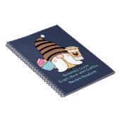 Gnomen Liefde Cupcakes En Koffie Aangepaste Naam T Notitieboek (Rechterzijde)