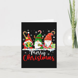 Gnomen Merry Christmas Light Family Gnome Kaart