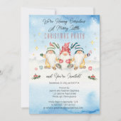 Gnomen met een prettig kerstfeest kaart (Voorkant)