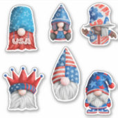 Gnomen Party in de Verenigde Staten Sticker (Voorkant)