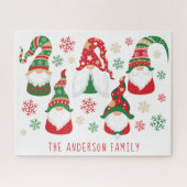 Gnomen Persoonlijke Kerstmis Legpuzzel (Horizontaal)