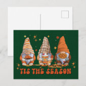 Gnomen Thanksgiving Holiday Card Feestdagenkaart (Voorkant / Achterkant)