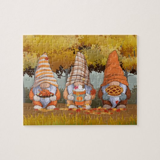 Gnomen Thanksgiving Puzzle Legpuzzel (Horizontaal)