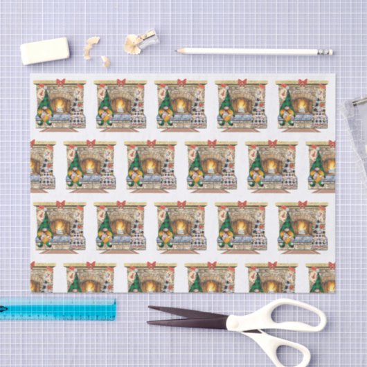 Gnomen thuis tissuepapier (Craft)