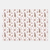 Gnomes Bois Neutres Ensemble de 3 Wraps en feuille (Devant 3)