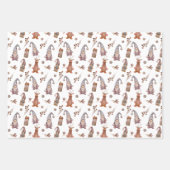 Gnomes Bois Neutres Ensemble de 3 Wraps en feuille (Devant 2)