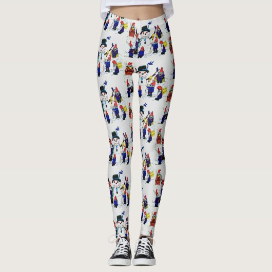 GNOMES BOUILD SNOWMAN LEGGINGS (Voorkant)