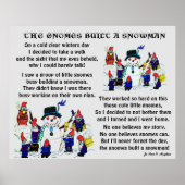 GNOMES BOUILD SNOWMAN POSTER (Voorkant)