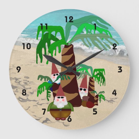 Gnomes Clock Grote Klok (Voorkant)