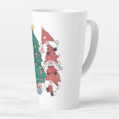 Gnomes de Noël Latte Mug (Angle droit)